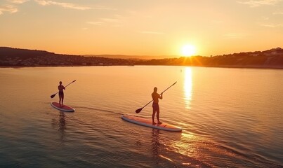 Photo of Paddle Boarding Fun on the Water