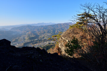 Climbing  Mount Iwabitsu, Gunma, Japan