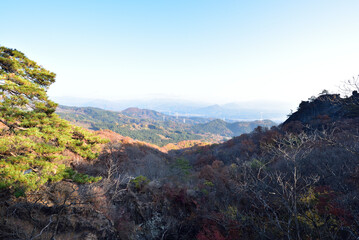 Climbing  Mount Iwabitsu, Gunma, Japan
