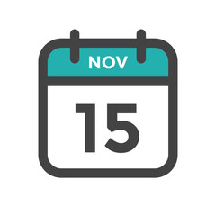 November 15 Calendar Day or Calender Date for Deadlines or Appointment