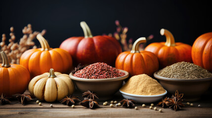 Pumpkin Spice Natural Colors, Background Image, Background For Banner, HD