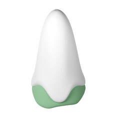 3d illustration of Christmas tree with snow. Holiday element isolated Render Abstract Evergreen Tree Fir. Happy New Year Decoration Holiday. New Year and Xmas Celebration