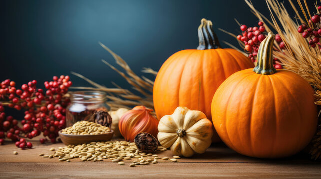 Pumpkin Spice Natural Colors, Background Image, Background For Banner, HD