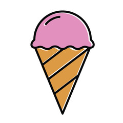 ice cream logo template. Ice cream icon for graphic and web design