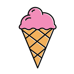 ice cream logo template. Ice cream icon for graphic and web design