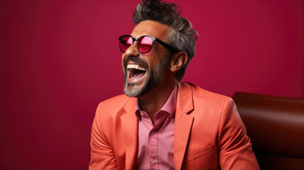 Obraz premium Sinister Laughter Natural Colors, Background Image, Background For Banner, HD