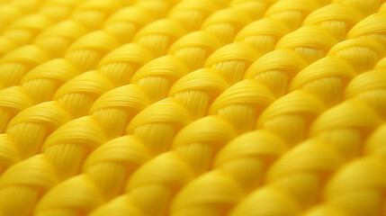 Microscopic Textures: Close-Up of Detailed YELLOW Fabric Textile, COLOR 
