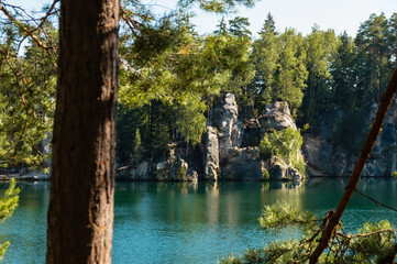 The Crystal Sand Quarry in Adrspach Rocks, Czech Republic