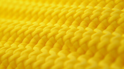 Microscopic Textures: Close-Up of Detailed YELLOW Fabric Textile, COLOR 