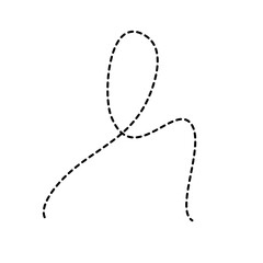 Fototapeta premium Dotted Arrow line 