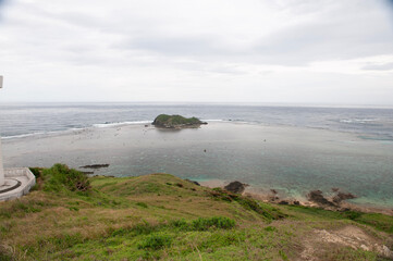 view from the beach,平久保崎,沖縄,日本