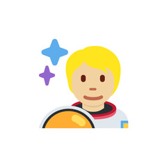 Astronaut: Medium-Light Skin Tone