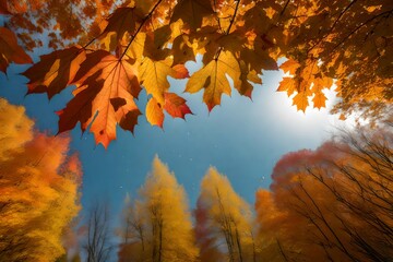 autumn leaves in the forest, nature, Fall Leaves