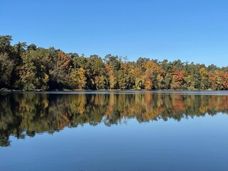 strausberg, wandern, ufer, straussee, herbst, see