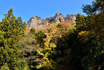 Climbing  Mount Iwabitsu, Gunma, Japan