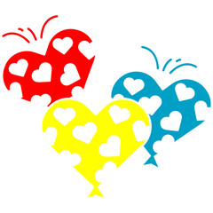 Love balloons icon