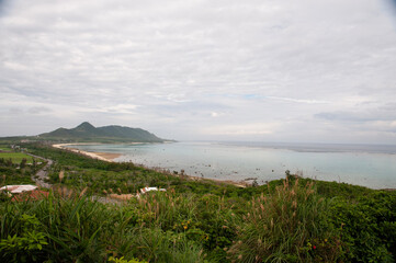 view from the beach,石垣島,日本