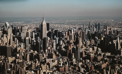 New York, Manhattan from the skies