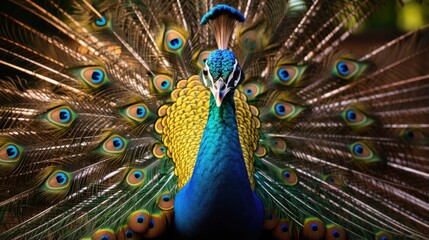 Obraz premium Peacock, Background Image, Background For Banner, HD