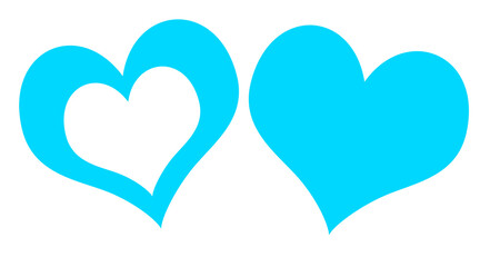 Love  and Heart  Icon Symbol isolated white background. love shape on white background.Love heart symbol  special for valentine's day.