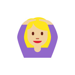 Woman Gesturing OK Light-Skin