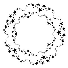 A set of shining and glowing stars, sparkle star icons,
and stars with festive decoration particles create an abstract staright effect. Twinkling stars, 
in this vector illustration.