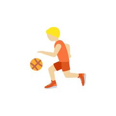 Fototapeta premium Person Bouncing Ball Medium-Light