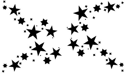 A set of shining and glowing stars, sparkle star icons,
and stars with festive decoration particles create an abstract staright effect. Twinkling stars, 
in this vector illustration.