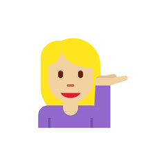 Woman Tipping Hand Medium-Light