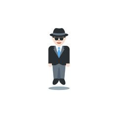 Man in Suit Levitating Light-Skin