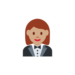  Woman in Tuxedo Medium-Skin
