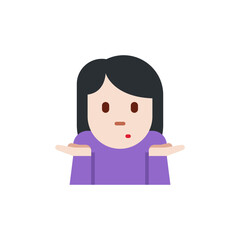 Woman Shrugging Light-Skin