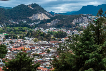 Fototapeta premium Mexico, aerial view on San Cristobal de las Casas