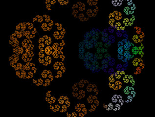 Imaginatory fractal abstract background Image