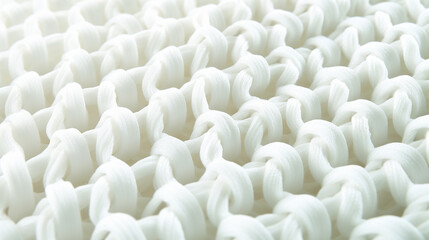 Microscopic Textures: Close-Up of Detailed WHITE Fabric Textile, 