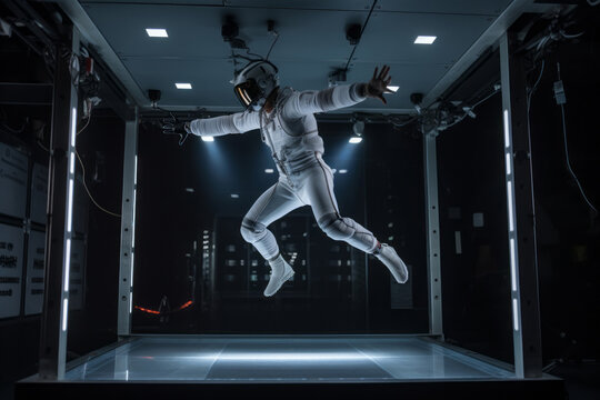 Generative ai astronaut training in a zero-gravity environment