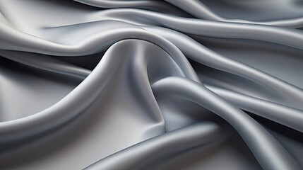  a close up of a white fabric with a wavy design on the top and bottom of the fabric in the middle of the image.  generative ai