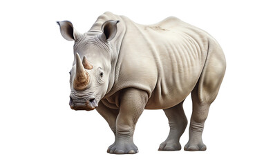 Rhinoceros on a Transparent Background