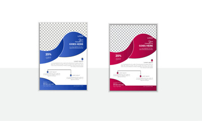  the Unique  business flyer template creative modern design  idea, a4 size