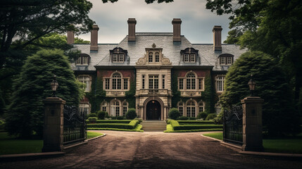  Country stately home and royal manor house - obrazy, fototapety, plakaty