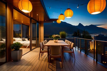 outdoor cafe in the morning