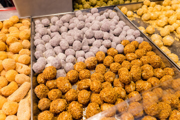 Taiwanese traditional dessert sesame balls