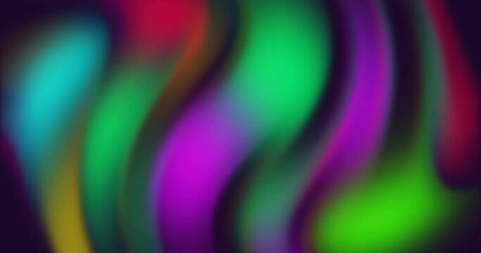 Bright looping colorful. Color Loop. Abstract rainbow hypnotic animate. Holographic Dark Gradient. Spectrum psychedelic optical illusion. Digital Art Of Cool Colored Wavy Smoke Motion. Northern lights