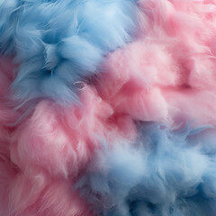 Background Fluffy Cotton Candy. ai generative