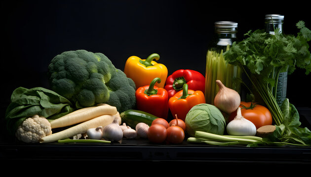 vegetables and fruits generative ai