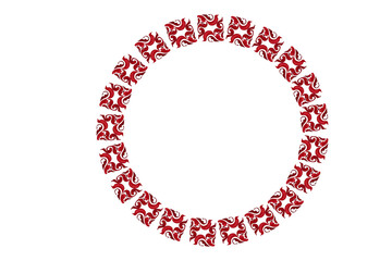 Circle Monogram Frame Border With Transparent Background