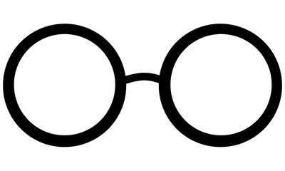 glasses icon on transparent background