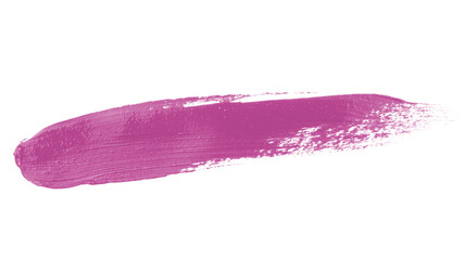 Line stroke of paint as a design underline element isolated over the white background