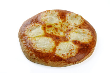 Megrelian khachapuri on a white background 4