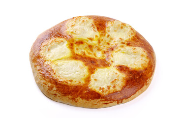 Megrelian khachapuri on a white background 1
